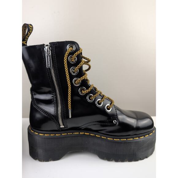 Dr Martens Jadon Max Platform Boots Patent Black Ladies 9 (UK 7) - Picture 8 of 11